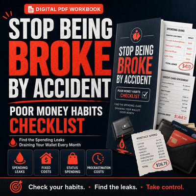 Stop Being Broke by Accident The Poor Money Habits Checklist to Find the Spending Leaks Draining Your Wallet Every Month