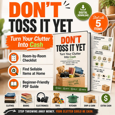 Don’t Throw It Away Yet: Your Home May Be Hiding Cash A Beginner-Friendly Checklist to Find Sellable Items Before You Toss Them