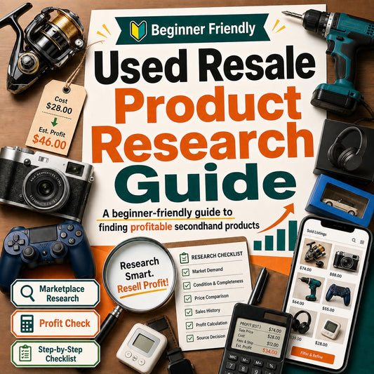 Used Resale Product Research Guide: A Beginner-Friendly Guide to Finding Profitable Secondhand Products